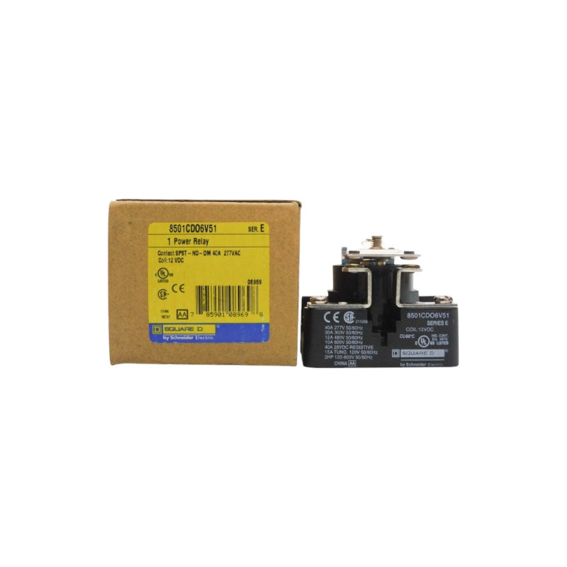 SQUARE D 8501CDO6V51 SER. E 12VDC 40A NSMP