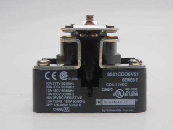 SQUARE D 8501CDO6V51 SER. E 12VDC 40A NSMP