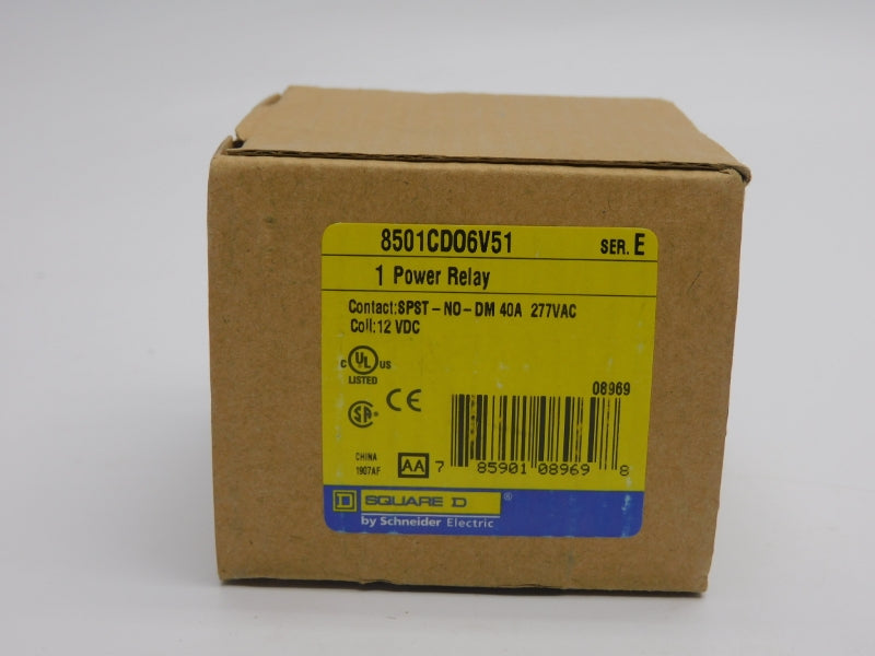 SQUARE D 8501CDO6V51 SER. E 12VDC 40A NSMP