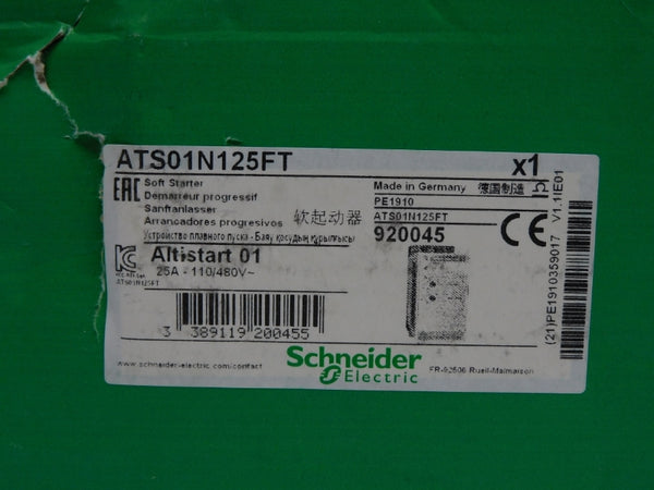SCHNEIDER ELECTRIC ATS01N125FT 110/480V 25A NSMP