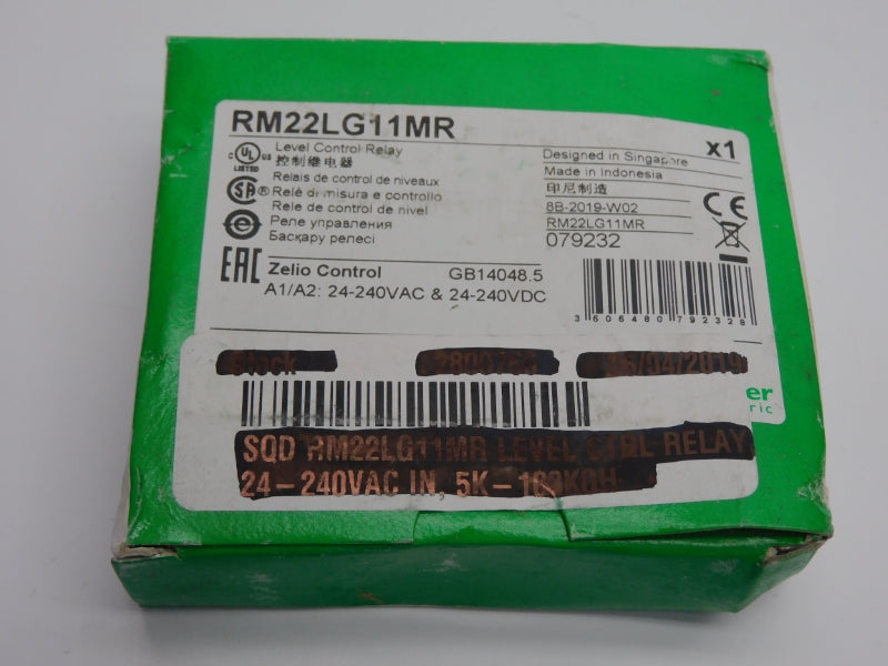 SCHNEIDER ELECTRIC RM22LG11MR 24-240V 8A (GREEN) NSMP
