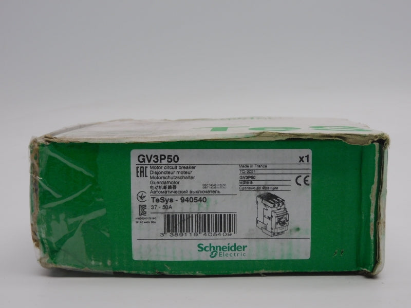 SCHNEIDER ELECTRIC GV3P50 690V 37-50A (AS PICTURED) NSMP