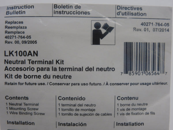 SQUARE D LK100AN REV. 01 NSMP