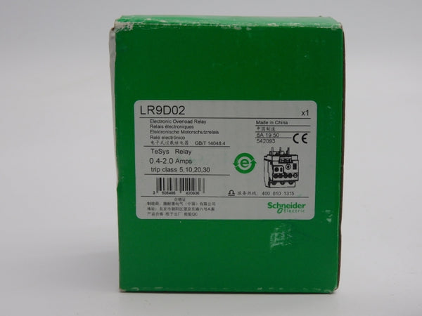 SCHNEIDER ELECTRIC LR9D02 690V 0.4-2.0A NSMP