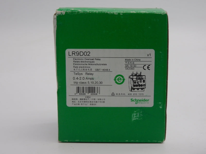 SCHNEIDER ELECTRIC LR9D02 690V 0.4-2.0A NSMP