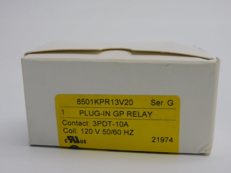 SQUARE D 8501KPR13V20 SER. G 120V 10A NSMP