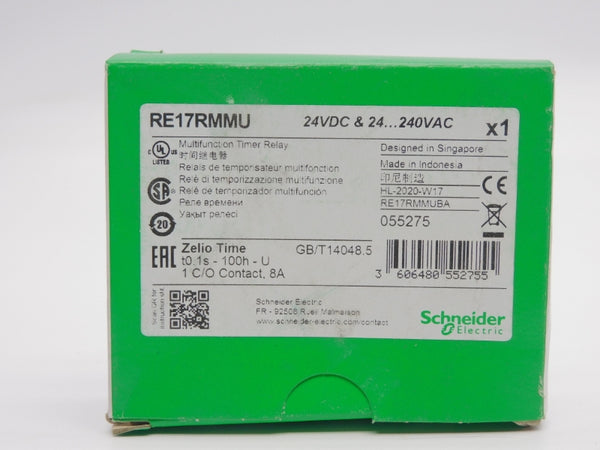SCHNEIDER ELECTRIC RE17RMMU 24-240VAC 8A 0.1S-100H NSMP