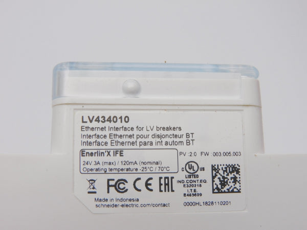 SCHNEIDER ELECTRIC LV434010AA F/W 003.005.003 24V .3A NSMP