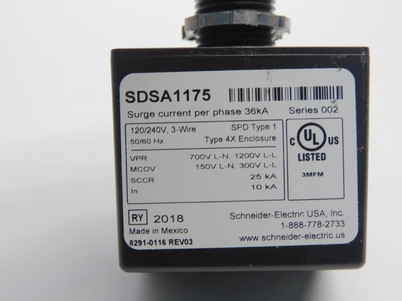 SQUARE D SDSA1175 SER. 002 REV. 03 120/240V UNMP