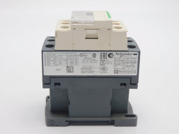 SCHNEIDER ELECTRIC LC1D09U7 230/240V 25A NSMP