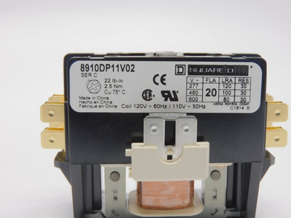SQUARE D 8910DP11V02 SER. C 110/120V 20A (AS PICTURED) NSMP