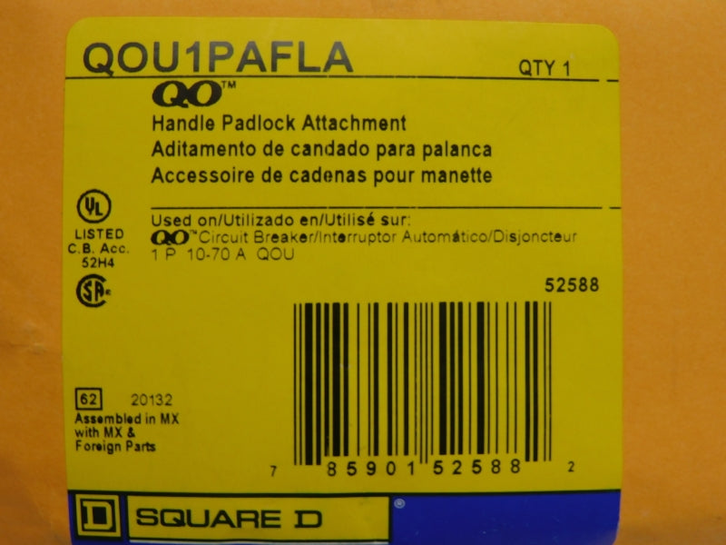 SQUARE D QOU1PAFLA NSMP