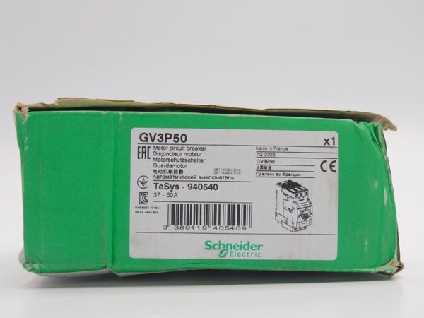 SCHNEIDER ELECTRIC GV3P50 690V 37-50A (AS PICTURED) NSMP