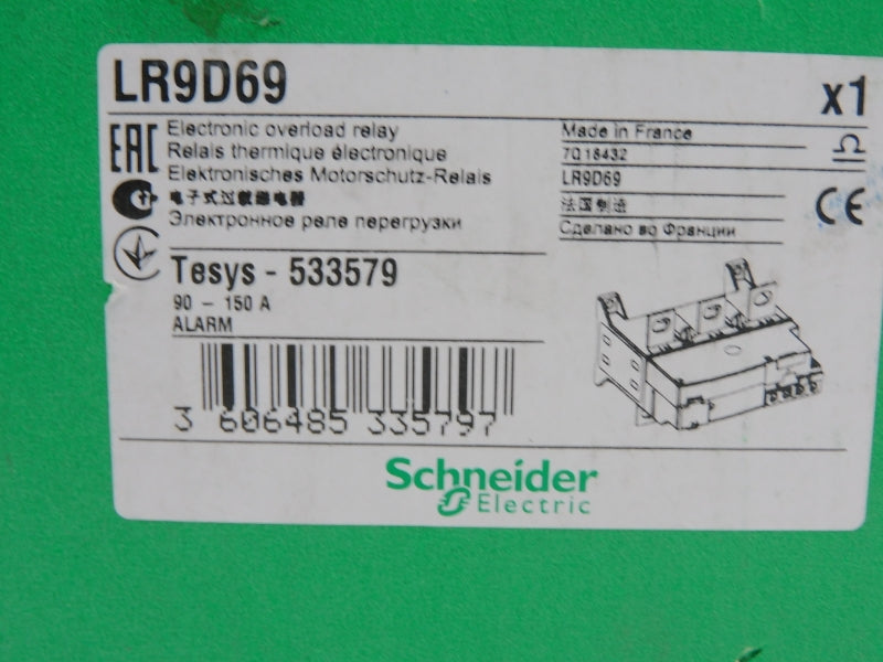 SCHNEIDER ELECTRIC LR9D69 1000V 90-150A (AS PICTURED) NSMP