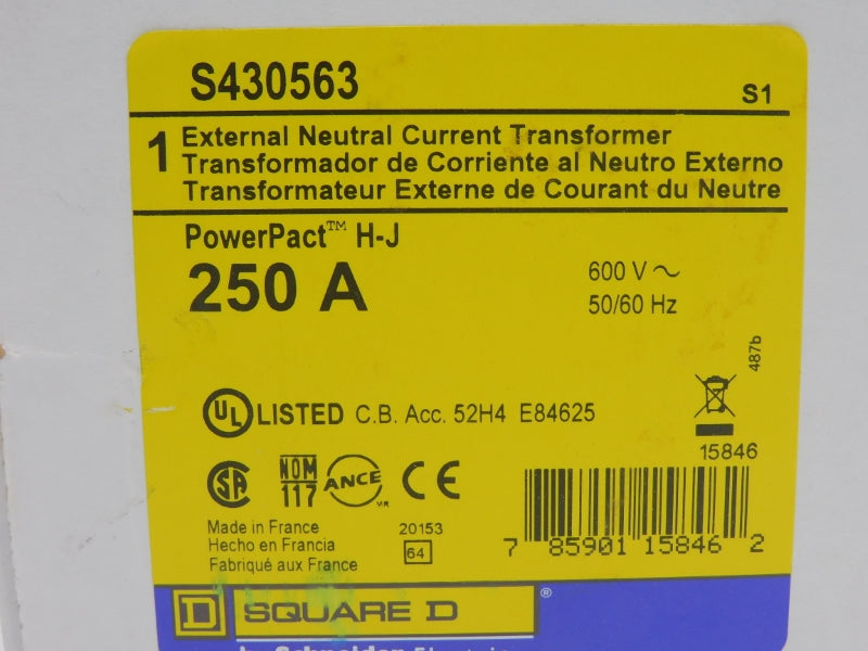 SQUARE D S430563 SER. 1 600V 250A NSMP