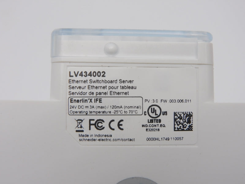 SCHNEIDER ELECTRIC LV434002 F/W 003.006.011 24VDC 3A NSMP