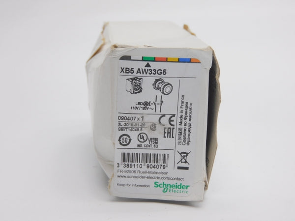 SCHNEIDER ELECTRIC XB5AW33G5 110/120V NSMP