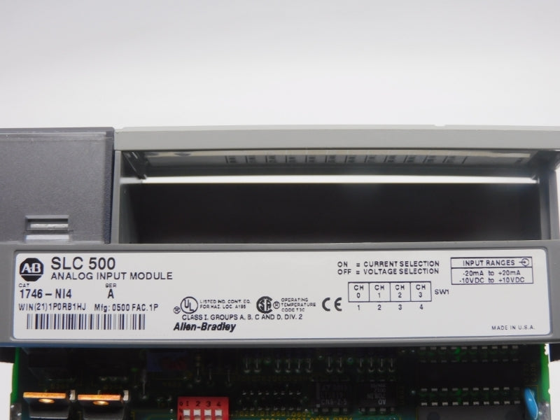 ALLEN BRADLEY 1746-NI4 SER. A 10VDC (NO CONNECTOR) UNMP