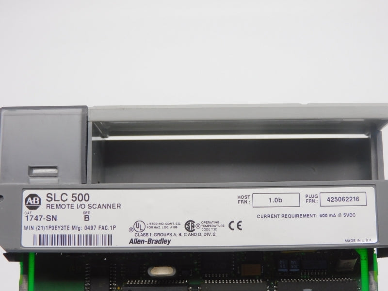 ALLEN BRADLEY 1747-SN SER. B F/W 1.0B 5VDC (NO CONNECTOR) UNMP