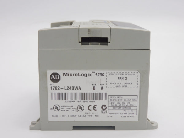 ALLEN BRADLEY 1762-L24BWA SER. B F/W 3 REV. A 100-240VAC (NO COVER/DOOR) UNMP