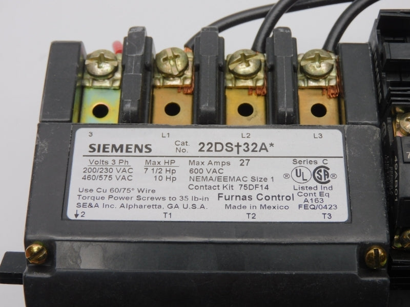 SIEMENS 22DSB32AA SER. C 110-120/220-240VAC 0.75-3A NSMP