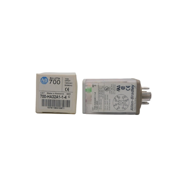 ALLEN BRADLEY 700-HA32A1-1-4 SER. C 120VAC 10A (WH) NSMP
