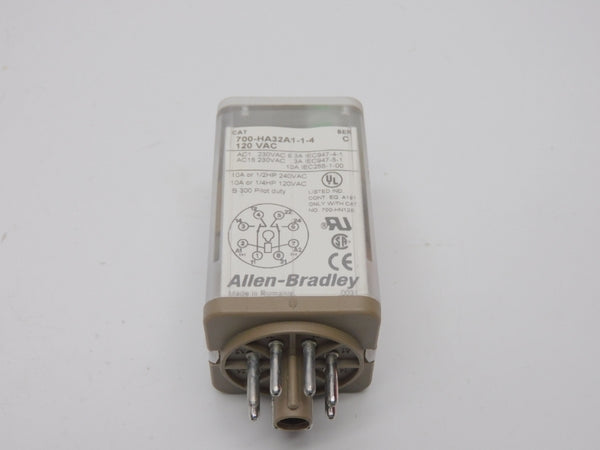 ALLEN BRADLEY 700-HA32A1-1-4 SER. C 120VAC 10A (WH) NSMP