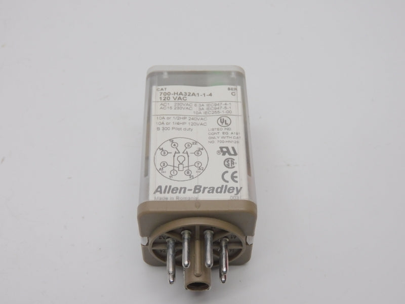 ALLEN BRADLEY 700-HA32A1-1-4 SER. C 120VAC 10A (WH) NSMP