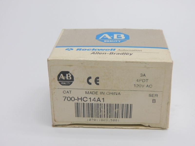 ALLEN BRADLEY 700-HC14A1 SER. B 120VAC 3A (GY/BL) NSMP