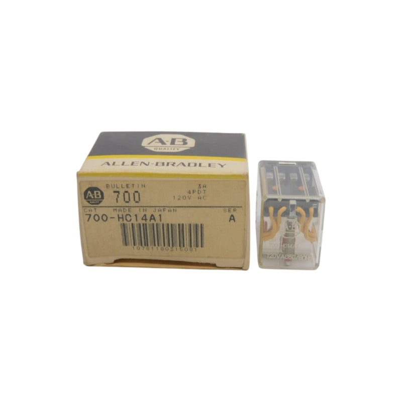 ALLEN BRADLEY 700-HC14A1 SER. B 120VAC 3A (BK/YL) NSMP