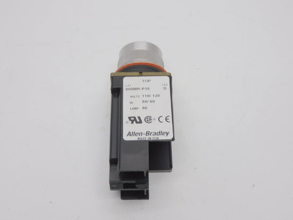 ALLEN BRADLEY 800MR-P16 SER. D 120V (WH) NSMP