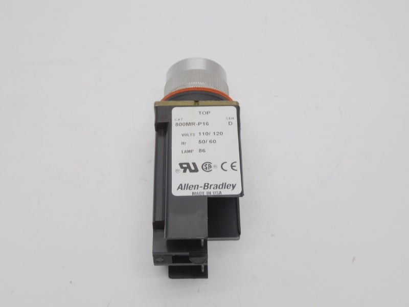 ALLEN BRADLEY 800MR-P16 SER. D 120V (WH) NSMP