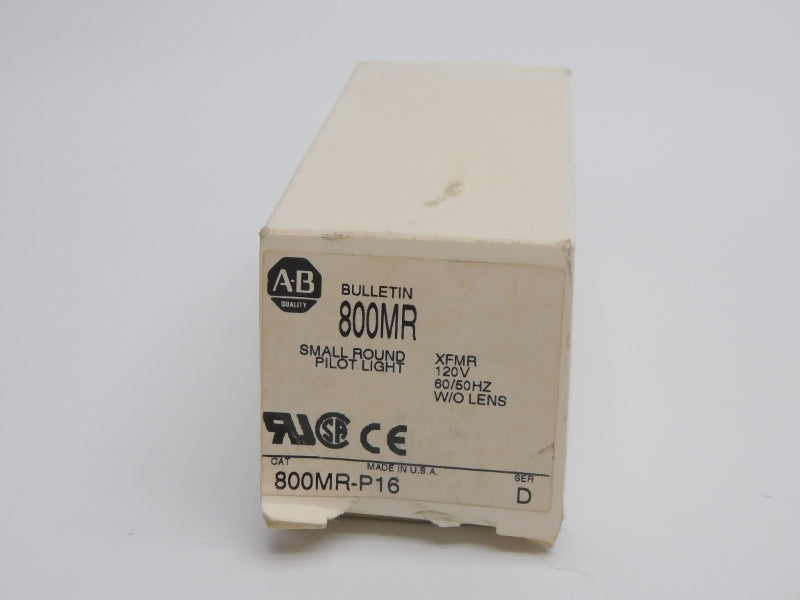 ALLEN BRADLEY 800MR-P16 SER. D 120V (WH) NSMP