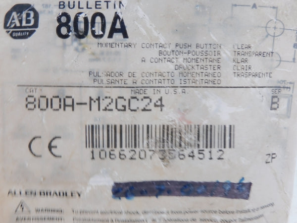 ALLEN BRADLEY 800A-M2GC24 SER. B NSMP