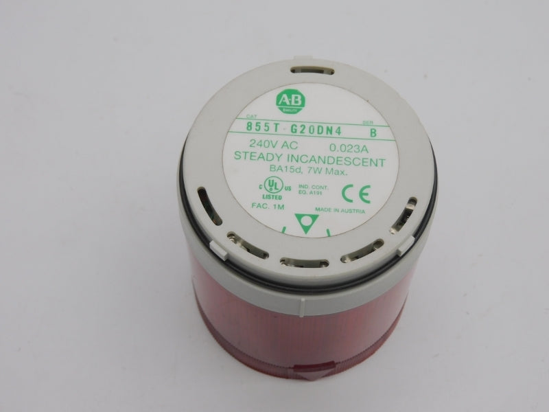 ALLEN BRADLEY 855T-G20DN4 SER. B 240VAC 0.023A (NO BULB) NSNP