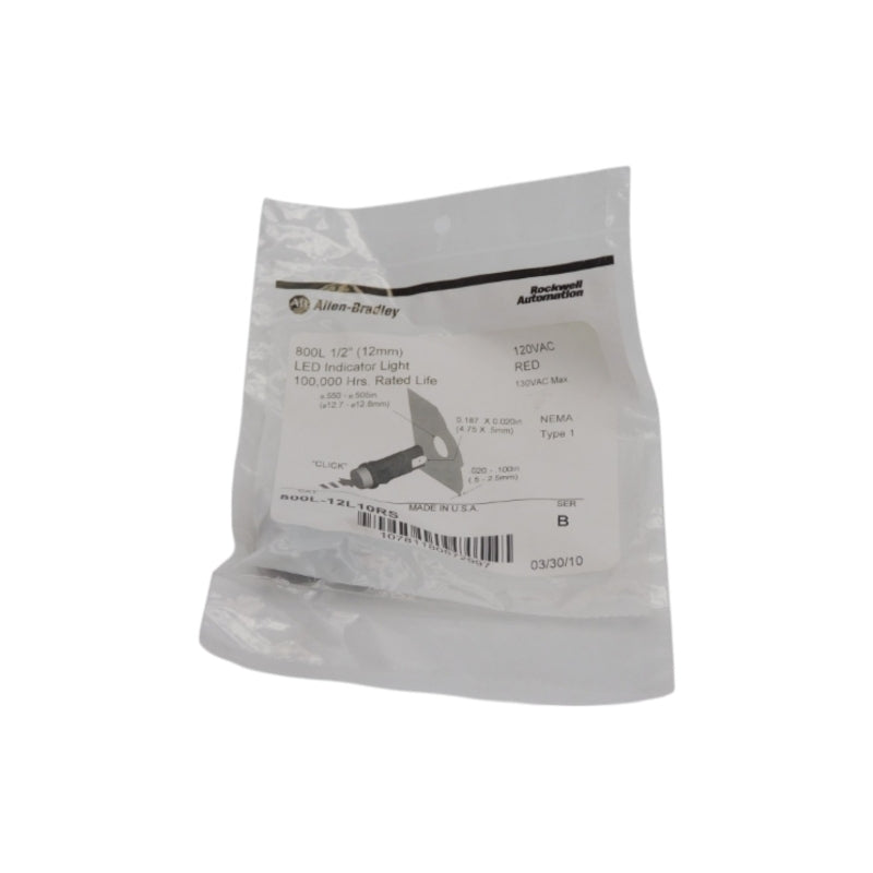 ALLEN BRADLEY 800L-12L10RS SER. B 120VAC NSMP