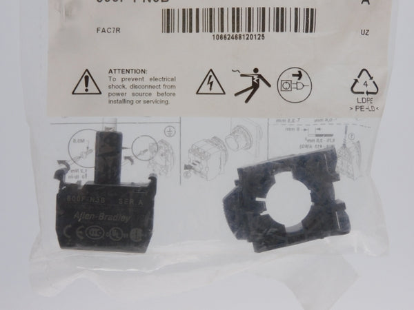 ALLEN BRADLEY 800F-PN3B SER. A 24V NSMP