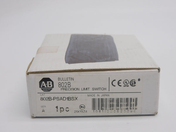 ALLEN BRADLEY 802B-PSAD1BSX SER. A 480VAC 15A (WH) NSMP