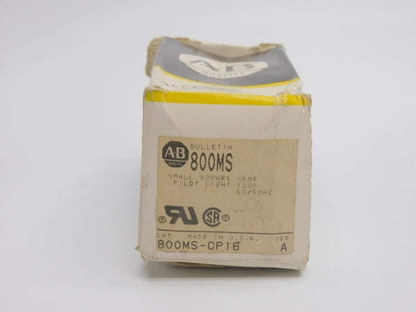 ALLEN BRADLEY 800MS-CP16 SER. A 110/120V (BK/YL) NSMP