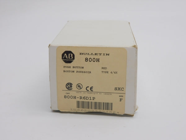 ALLEN BRADLEY 800H-R6D1P SER. F (WH) NSMP