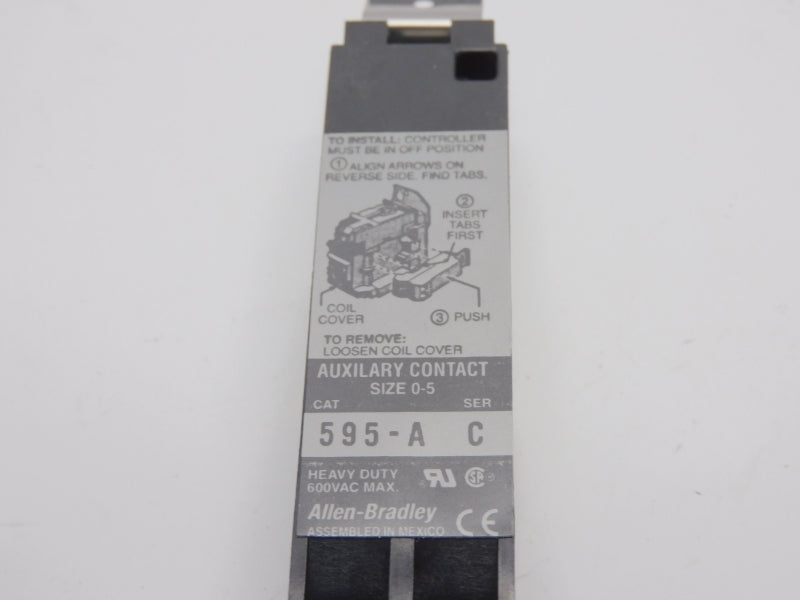 ALLEN BRADLEY 595-A SER. C 600VAC (WH) NSMP