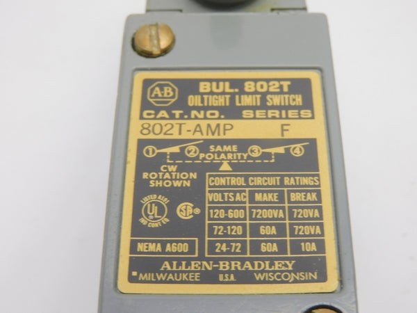 ALLEN BRADLEY 802T-AMP SER. F 120-600V 60A (BK/YL) NSMP
