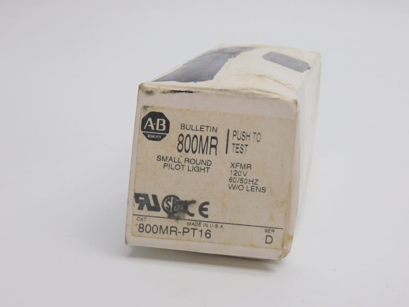 ALLEN BRADLEY 800MR-PT16 SER. D 110/120V (WH) NSMP