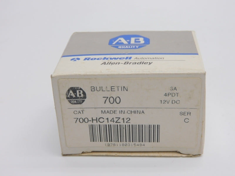 ALLEN BRADLEY 700-HC14Z12 SER. C 12VDC 3A (GY/BL) NSMP