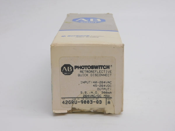 ALLEN BRADLEY 42GRU-9003-QD SER. A 20-264VAC (GY/BL) NSMP