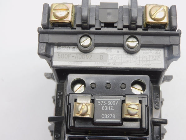 ALLEN BRADLEY 500F-AOD92 SER. B 575-600V 18A NSNP
