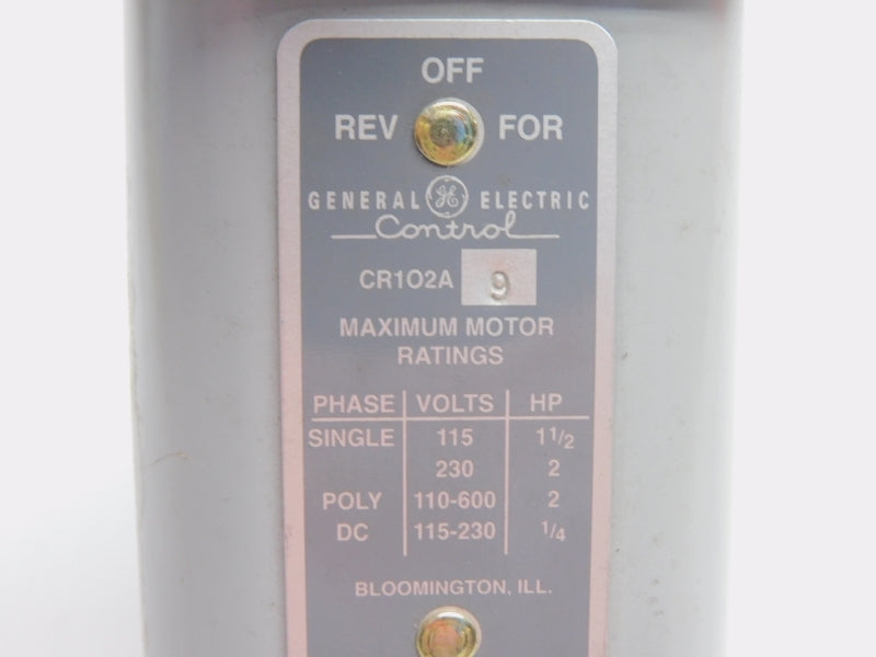 GENERAL ELECTRIC CR102A9 110-600V (AS IS) NSNP