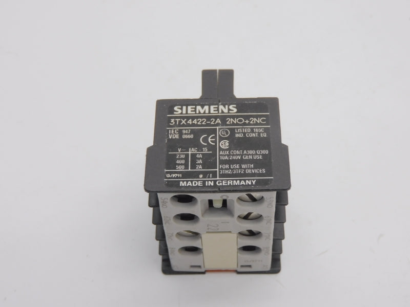 SIEMENS 3TX4422-2A 500V 4A NSNP