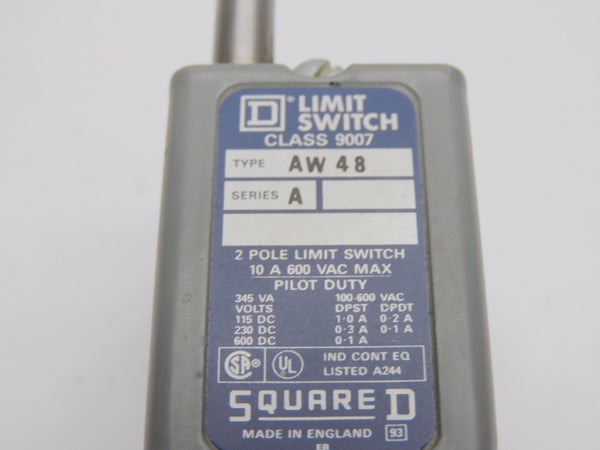 SQUARE D 9007AW48 SER. A 600VAC 10A NSNP