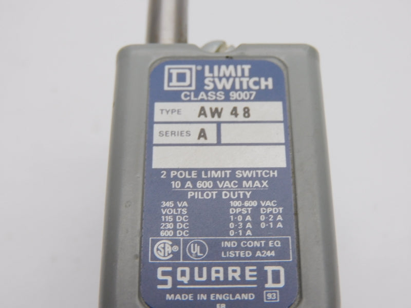 SQUARE D 9007AW48 SER. A 600VAC 10A NSNP